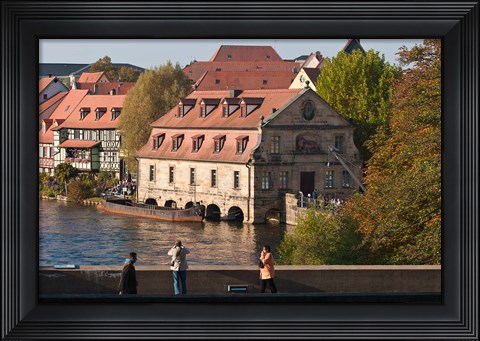 Framed Obere Brucke, Little Venice, Germany Print