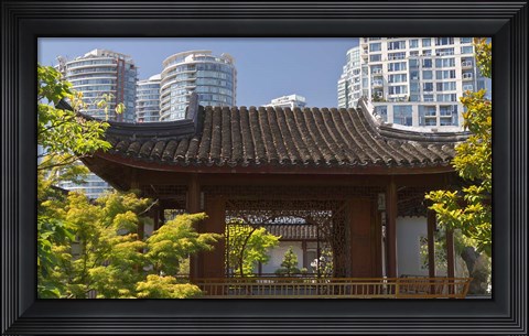 Framed Dr Sun Yat-Sen Chinese Garden Print