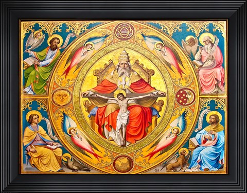 Framed Altar Painting, Cologne, Germany Print