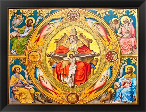 Framed Altar Painting, Cologne, Germany Print