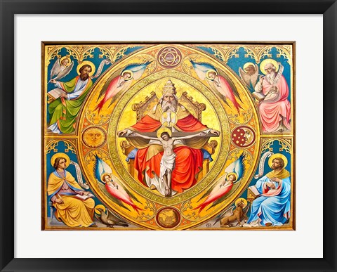 Framed Altar Painting, Cologne, Germany Print