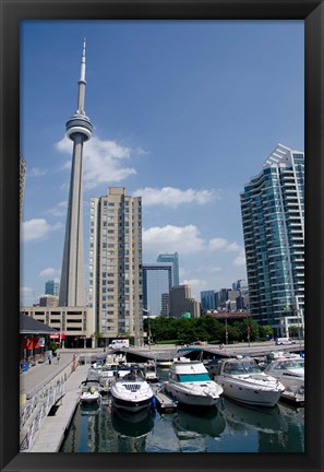 Framed Marina Skyline View Print