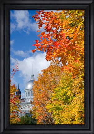 Framed Silver Dome of Bonsecours Market Print