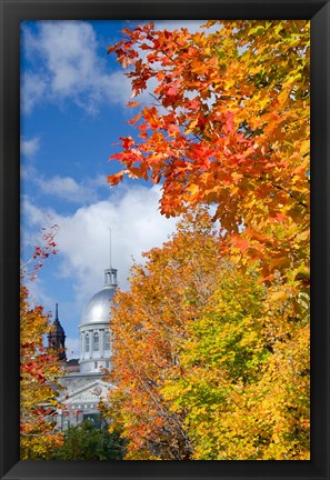 Framed Silver Dome of Bonsecours Market Print