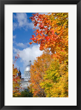 Framed Silver Dome of Bonsecours Market Print