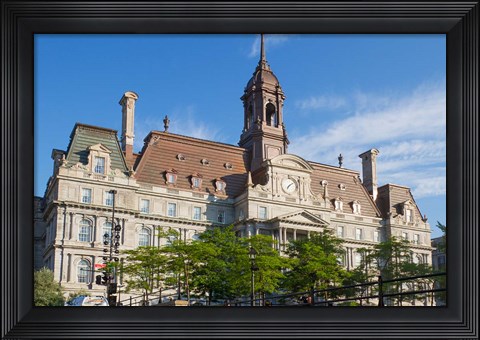 Framed Hotel De Ville, Montreal, Canada Print