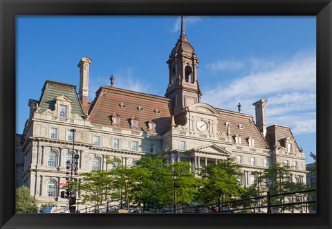 Framed Hotel De Ville, Montreal, Canada Print