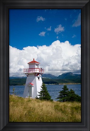 Framed Woody Point Lighthouse Print