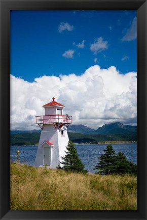 Framed Woody Point Lighthouse Print