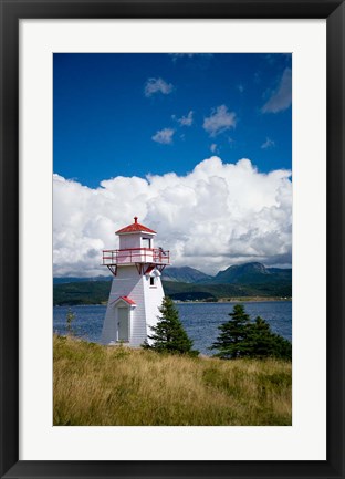 Framed Woody Point Lighthouse Print