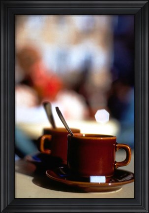 Framed Cafe, Aix En Provence, France Print