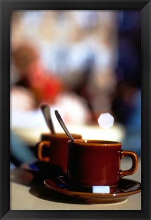 Framed Cafe, Aix En Provence, France Print