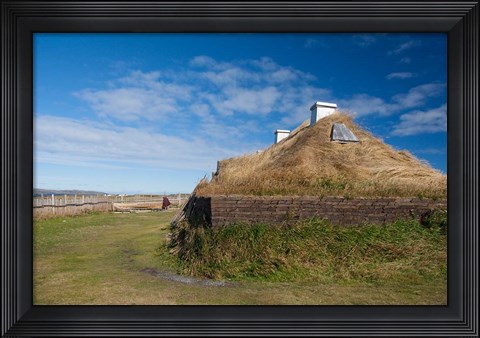 Framed Newfoundland and Labrador, Norse Village Print