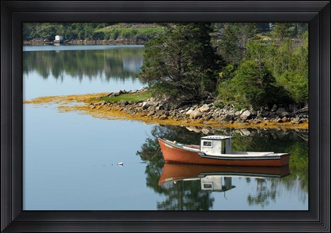 Framed Lobster Boat, Canada Print