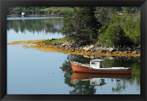 Framed Lobster Boat, Canada Print