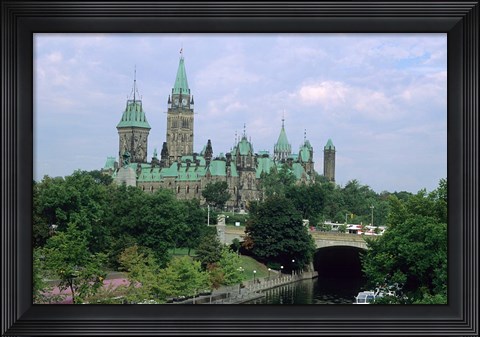 Framed Parliament Building in Ottawa Print