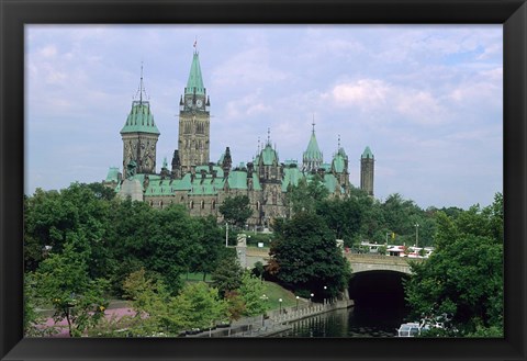 Framed Parliament Building in Ottawa Print