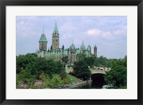 Framed Parliament Building in Ottawa Print