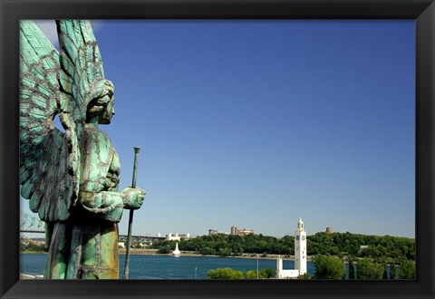 Framed Notre Dame de Bonsecours Print