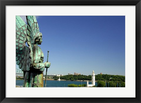 Framed Notre Dame de Bonsecours Print