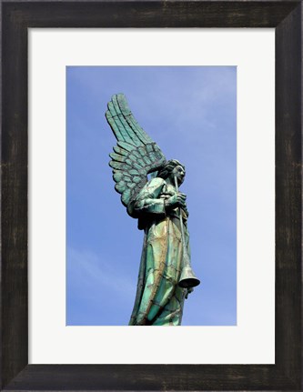 Framed View of Angel in Quebec, Montreal Print
