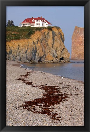 Framed Quebec Beach Cliffs Print