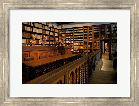 Framed Great Library, Plantin-Moretus Museum Print