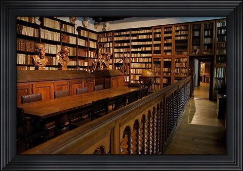 Framed Great Library, Plantin-Moretus Museum Print