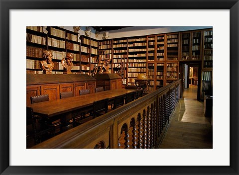 Framed Great Library, Plantin-Moretus Museum Print