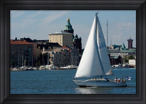 Framed Island in Helsinki Harbor Print