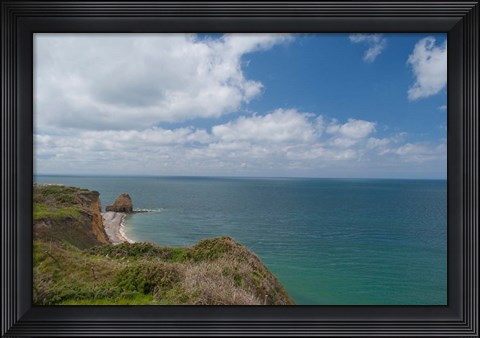 Framed Point du Hoc, WWII site Print