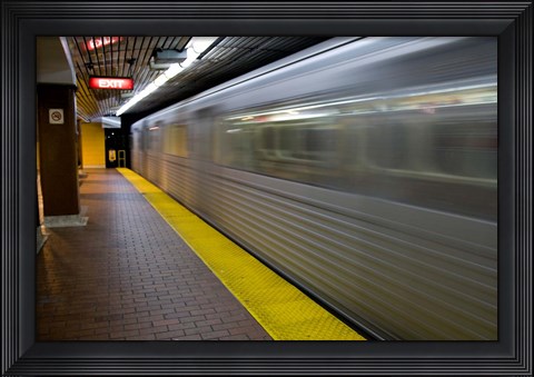 Framed Toronto Subway Train Print