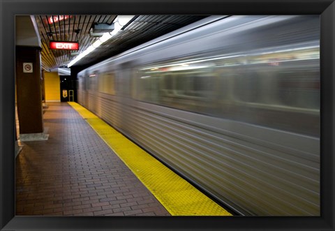 Framed Toronto Subway Train Print