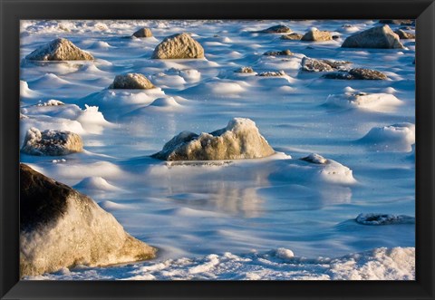 Framed Hudson Bay in the Snow Print