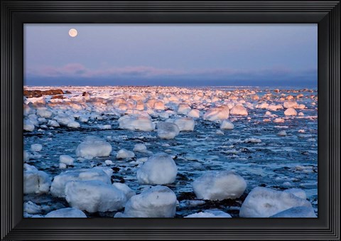Framed Sunset over Hudson Bay Print