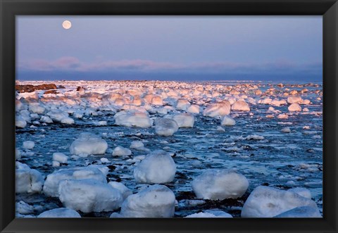 Framed Sunset over Hudson Bay Print