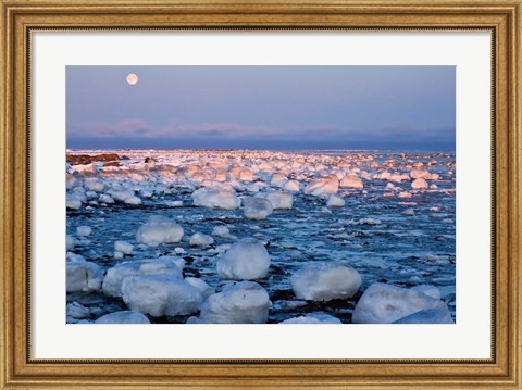 Framed Sunset over Hudson Bay Print