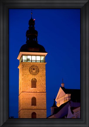 Framed Church Tower, Ceske Budejovice Print
