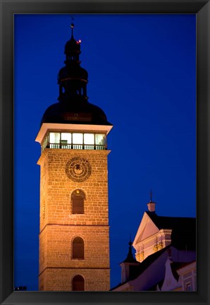 Framed Church Tower, Ceske Budejovice Print