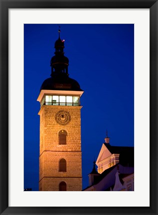 Framed Church Tower, Ceske Budejovice Print