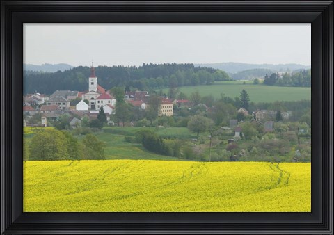 Framed Village of Znojmo, Czech Republic Print