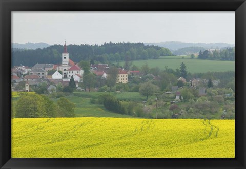 Framed Village of Znojmo, Czech Republic Print