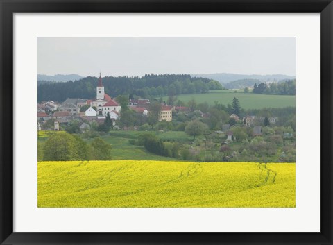 Framed Village of Znojmo, Czech Republic Print