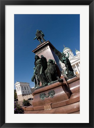 Framed Statue of Emperor Alexander II Print