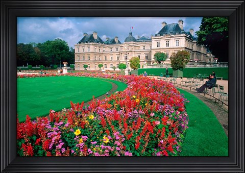 Framed Luxembourg Palace in Paris, France Print