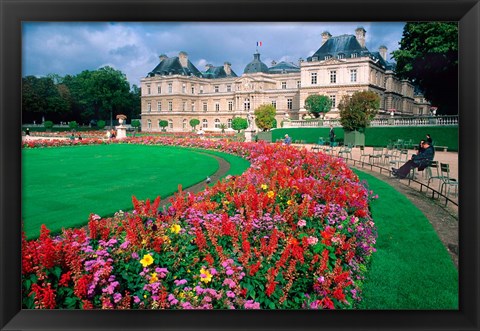 Framed Luxembourg Palace in Paris, France Print