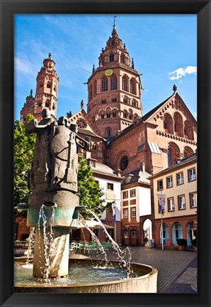 Framed Saint Martin&#39;s Cathedral, Mainz, Germany Print