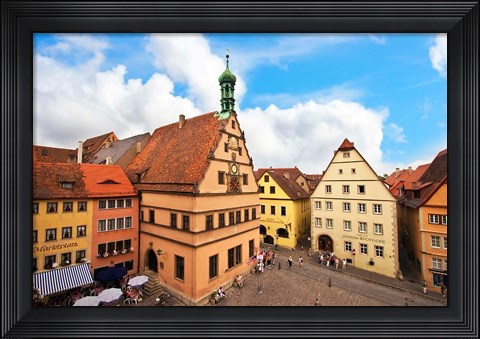 Framed Market Square, Bavaria, Germany Print
