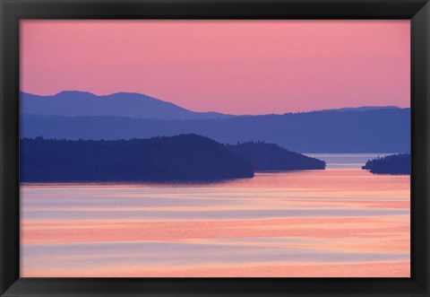 Framed Nipigon Bay in Twilight Print