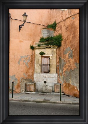 Framed Port and Commercial Town of Corsica, France Print